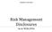 Risk Management Disclosures