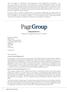 PAGEGROUP PLC. (Registered in England and Wales No: )