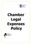 Chamber Legal Expenses Policy