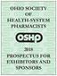 OHIO SOCIETY OF HEALTH-SYSTEM PHARMACISTS 2018 PROSPECTUS FOR EXHIBITORS AND SPONSORS