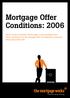 Mortgage Offer Conditions: 2006