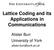 Lattice Coding and its Applications in Communications