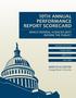10th Annual Performance Report Scorecard