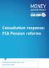 Consultation response: FCA Pension reforms