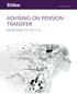 ADVISING ON PENSION TRANSFER RESPONSE TO CP17-16