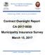 Contract Oversight Report CA Municipality Insurance Survey March 15, 2017