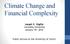 Climate Change and Financial Complexity