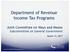 Department of Revenue Income Tax Programs