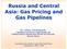 Russia and Central Asia: Gas Pricing and Gas Pipelines