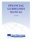 FINANCIAL GUIDELINES MANUAL 8/2/2010