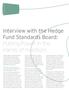 Interview with the Hedge Fund Standards Board: Putting Power in the Hands of Investors