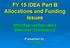 FY 15 IDEA Part B Allocations and Funding Issues