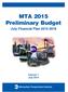MTA 2015 Preliminary Budget. July Financial Plan