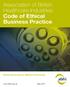 Association of British Healthcare Industries Code of Ethical Business Practice