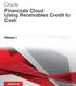 Oracle Financials Cloud Using Receivables Credit to Cash