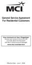 General Service Agreement For Residential Customers