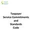 Taxpayer Service Commitments and Standards Code