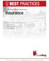 Insurance BEST PRACTICES. A Collection of Best Practices for: Includes Detailed Best Practices for: