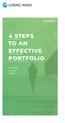 INVESTING 4 STEPS TO AN EFFECTIVE PORTFOLIO