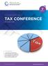 TAX CONFERENCE CONFERENCE. 13 October CPD hours