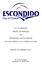 CITY OF ESCONDIDO REQUEST FOR PROPOSALS FOR PROFESSIONAL AUDITING SERVICES FOR FISCAL YEARS THROUGH REQUEST FOR PROPOSAL #16-03