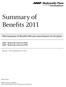 Summary of Benefits 2011