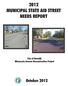 2012 MUNICIPAL STATE AID STREET NEEDS REPORT