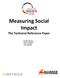 Measuring Social Impact The Technical Reference Paper
