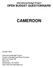 OPEN BUDGET QUESTIONNAIRE CAMEROON