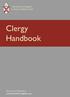 The Diocese of Chelmsford: CLERGY HANDBOOK