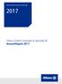 Allianz Global Corporate & Specialty. Allianz Global Corporate & Specialty SE Annual Report 2017