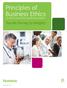 Principles of Business Ethics For Health Care Providers and Business Partners