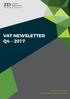 VAT NEWSLETTER Q4-2017