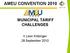 AMEU CONVENTION 2010 MUNICIPAL TARIFF CHALLENGES