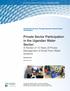 Private Sector Participation in the Ugandan Water Sector: A Review of 10 Years of Private Management of Small Town Water Systems