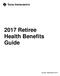 2017 Retiree Health Benefits Guide