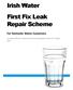 Irish Water First Fix Leak Repair Scheme