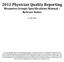 2012 Physician Quality Reporting Measures Groups Specifications Manual Release Notes 11/10/2011