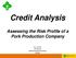 Click to edit Master title style. Credit Analysis. Assessing the Risk Profile of a. Pork Production Company
