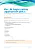 Part B Registration Application (SR3)