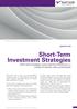 Short-Term Investment Strategies