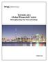 Toronto as a Global Financial Centre. Strengthening Our Tax Advantage