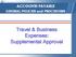 Travel & Business Expenses: Supplemental Approval