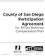 County of San Diego Participation Agreement for 457(b) Deferred Compensation Plan