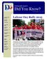 Did You Know? Labour Day Rally Dartmouth Local s