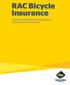 RAC Bicycle Insurance. Combined Product Disclosure Statement and Financial Services Guide