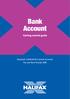Bank Account. Getting started guide