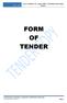 FORM OF TENDER. Lead Consultancy for Labasa Office (Vatunibale) Restoration Project. June 4, 2018