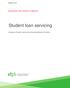 Student loan servicing
