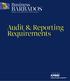 Audit & Reporting Requirements
